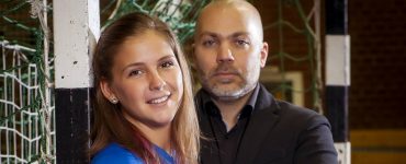 Kovács Gréta (MTK kézilabda) és menedzsere Bognár Nándor