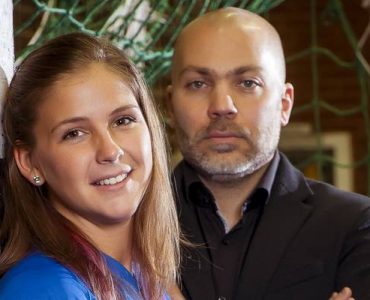 Kovács Gréta (MTK kézilabda) és menedzsere Bognár Nándor
